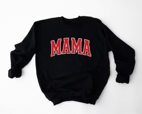 MAMA Sweatshirt with Puffy Letters